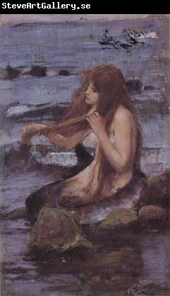 John William Waterhouse Sketch for A Mermaid